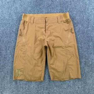 Flylow Mountain Bike Shorts Mens Medium Tan Brown MTB Cycling Pockets Athletic